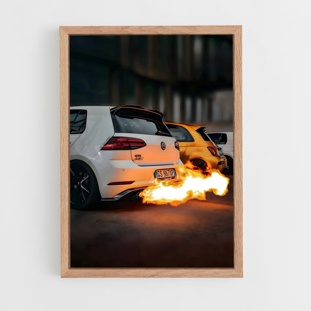 Poster Flammes de Performance – affiche Volkswagen (vue 4)